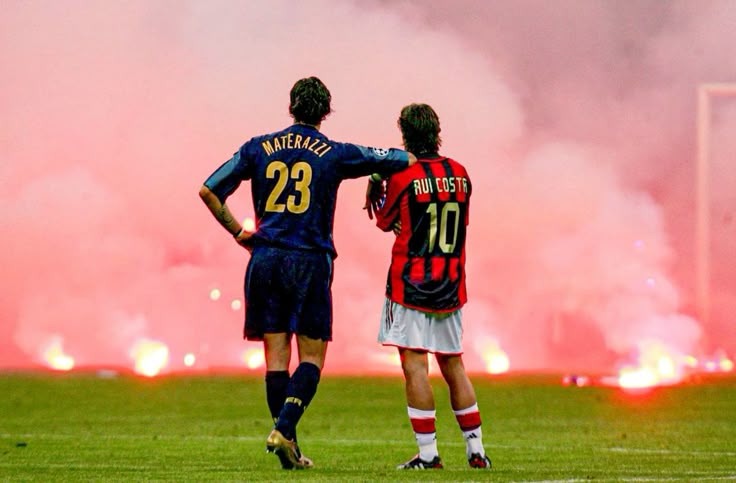 Materazzi et Rui Costa